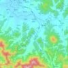 Mapa topográfico Namsan-myeon, altitud, relieve