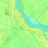 Mapa topográfico Samserganj, altitud, relieve