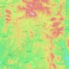 Mapa topográfico Yeongyang-gun, altitud, relieve