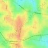 Mapa topográfico Barrio Las Heras, altitud, relieve
