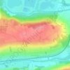 Mapa topográfico Dampmart, altitud, relieve