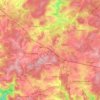 Mapa topográfico 6850, altitud, relieve