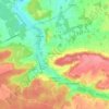 Mapa topográfico Treuzy-Levelay, altitud, relieve