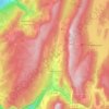 Mapa topográfico Rencurel, altitud, relieve