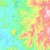 Mapa topográfico Arcelia, altitud, relieve