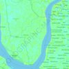 Mapa topográfico Shyampur - I, altitud, relieve