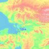 Mapa topográfico Northwest Arctic, altitud, relieve