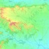 Mapa topográfico Purandhar, altitud, relieve