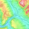 Mapa topográfico Untersteinach, altitud, relieve
