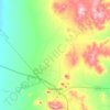 Mapa topográfico Tonopah, altitud, relieve