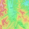 Mapa topográfico Matsumoto, altitud, relieve