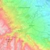 Mapa topográfico Shopian, altitud, relieve