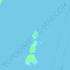 Mapa topográfico Isla Blanca, altitud, relieve