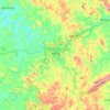 Mapa topográfico Itaúna, altitud, relieve