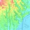 Mapa topográfico Riano, altitud, relieve
