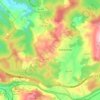 Mapa topográfico Udías, altitud, relieve
