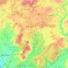 Mapa topográfico Đà Lạt, altitud, relieve