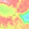 Mapa topográfico Eungella, altitud, relieve