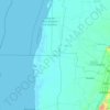 Mapa topográfico Calkiní, altitud, relieve