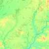 Mapa topográfico Departamento San Martín, altitud, relieve