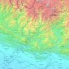 Mapa topográfico Sagarmatha, altitud, relieve