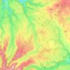 Mapa topográfico La Santoire, altitud, relieve
