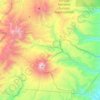 Mapa topográfico Sumaco, altitud, relieve