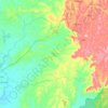 Mapa topográfico Xã Đồng Tâm, altitud, relieve