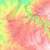 Mapa topográfico Mangueirinha, altitud, relieve