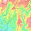 Mapa topográfico Mường Khương District, altitud, relieve