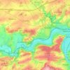 Mapa topográfico 5020, altitud, relieve