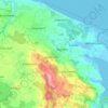 Mapa topográfico Panker, altitud, relieve