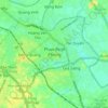 Mapa topográfico Phan Đình Phùng Ward, altitud, relieve