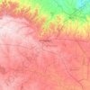 Mapa topográfico Ambejogai, altitud, relieve