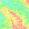 Mapa topográfico Rosário do Ivaí, altitud, relieve