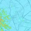 Mapa topográfico Hoa Lu Ward, altitud, relieve