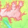 Mapa topográfico Mainpat Tahsil, altitud, relieve