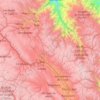 Mapa topográfico Jauja, altitud, relieve