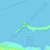 Mapa topográfico Isla Holbox, altitud, relieve