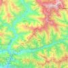Mapa topográfico Dhankuta, altitud, relieve