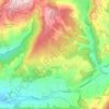 Mapa topográfico Reillanne, altitud, relieve