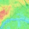 Mapa topográfico Quartier des Champs-Élysées, altitud, relieve