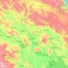 Mapa topográfico Azángaro, altitud, relieve
