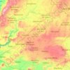 Mapa topográfico Región Altos Sur, altitud, relieve