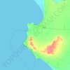 Mapa topográfico Paita, altitud, relieve