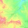 Mapa topográfico Sain Alto, altitud, relieve