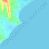 Mapa topográfico Cameo island, altitud, relieve