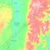 Mapa topográfico Tlaltenango de Sánchez Román, altitud, relieve