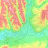 Mapa topográfico городской округ Курск, altitud, relieve
