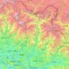 Mapa topográfico Gorkha, altitud, relieve